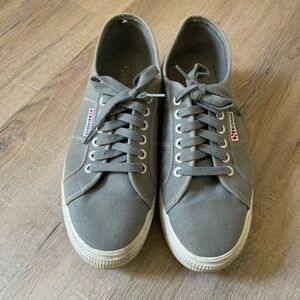 Superga Women’s Gray Canvas Sneakers
